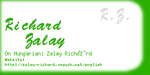 richard zalay business card